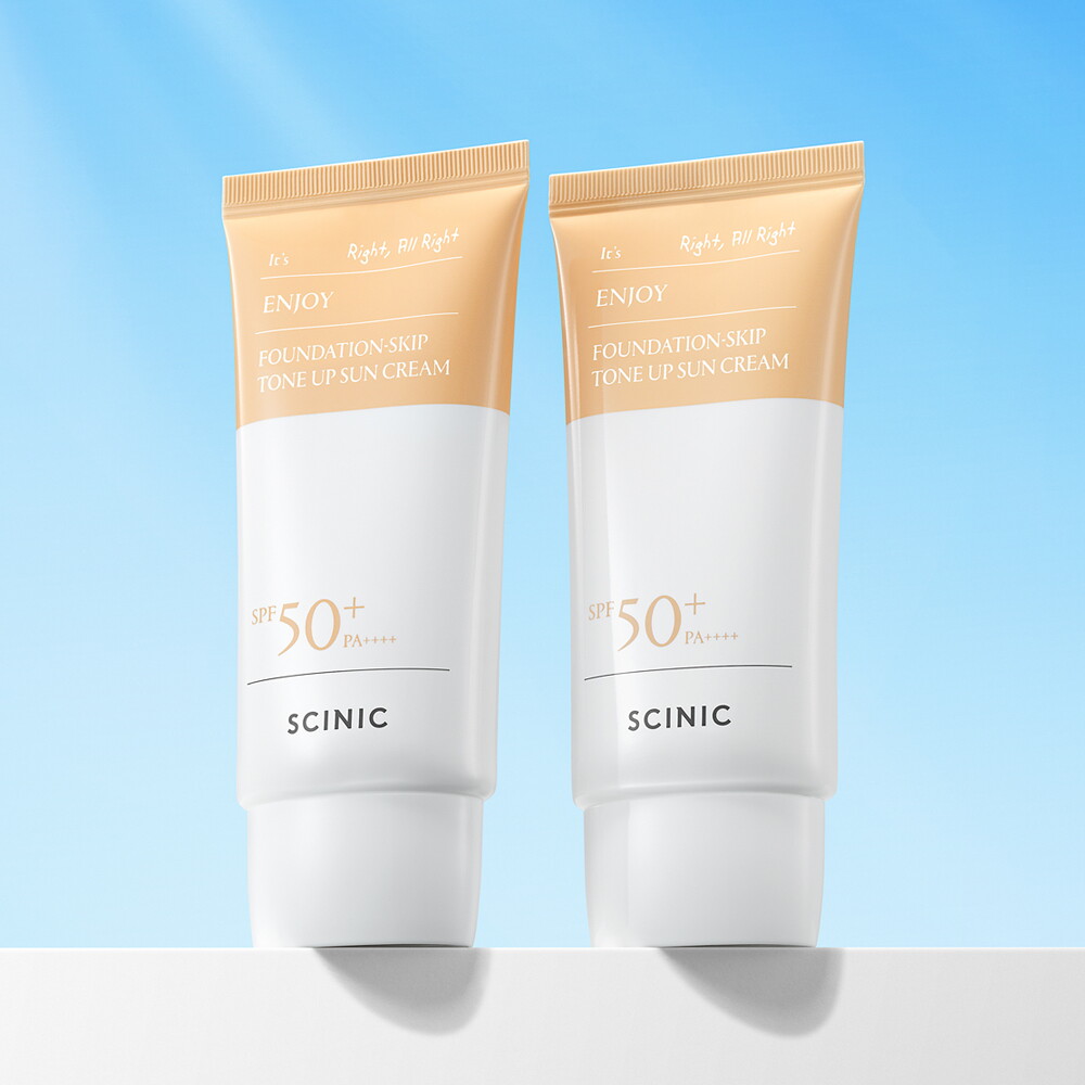 싸이닉 싸이닉 엔조이 파데스킵 톤업 선크림 50g 2개