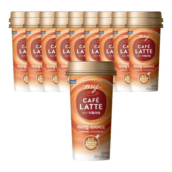 셀러허브 식품 매일유업 마이 카페라떼 카라멜 마끼아또 220ml 20개