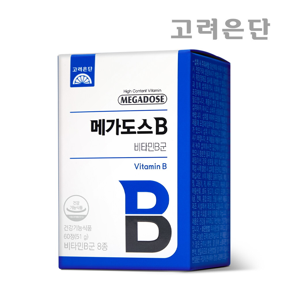 고려은단 고려은단 메가도스B 비타민B 컴플렉스 60정, 1개 (2개월분)