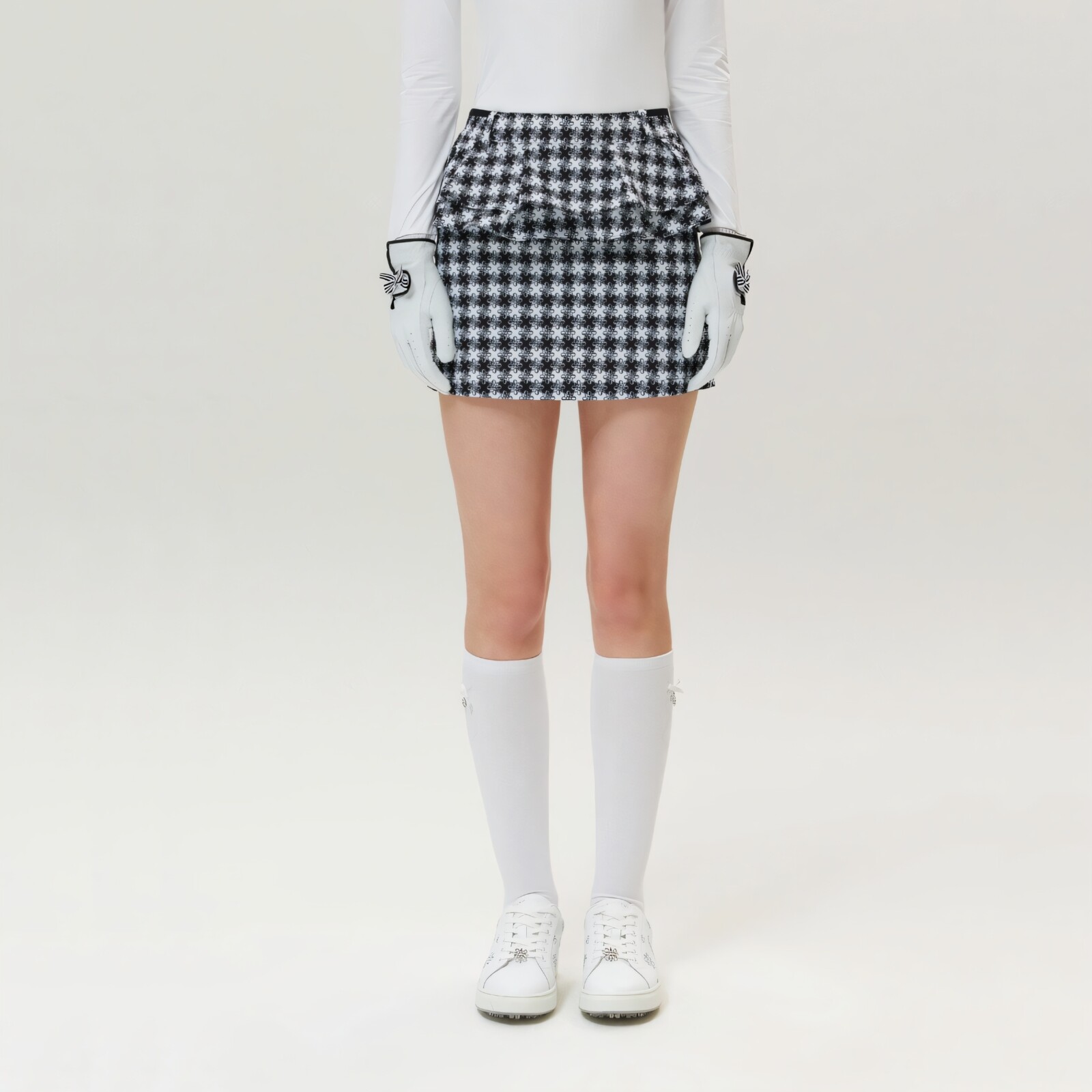 세인트앤드류스 더블 셔링 디테일 큐롯 821F1PC002_BK