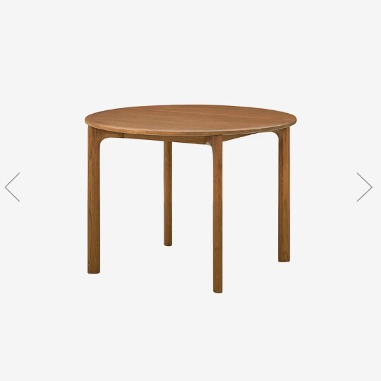 까사미아 (롯데백화점)MK2 우드 원형테이블 100cm_브라운