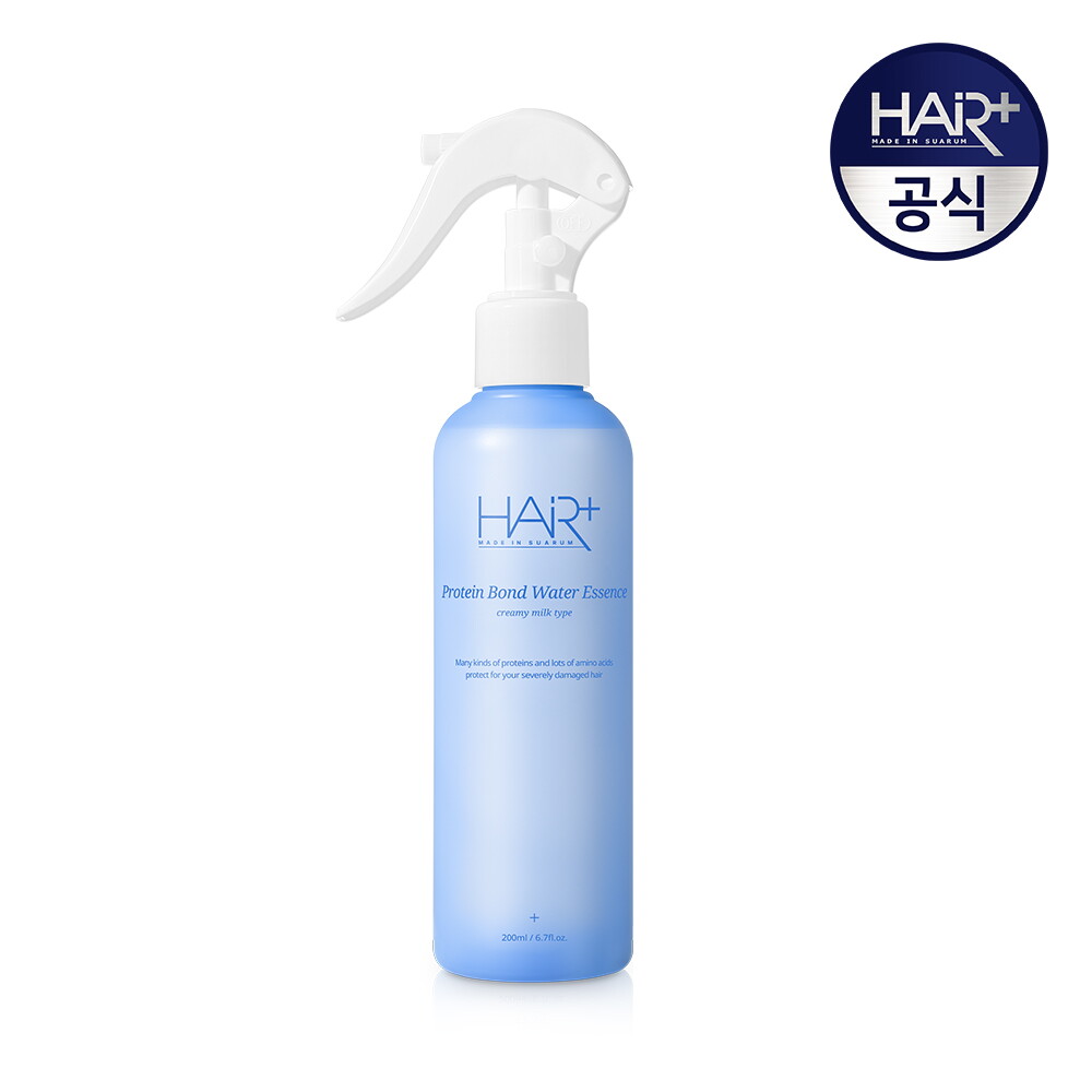 헤어플러스 단백질 본드 워터 에센스 헤어 미스트 200ml / 노워시 트리트먼트 헤어팩 리브인 미용실 극손상모 클리닉