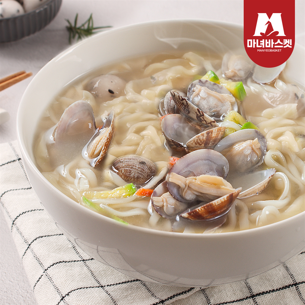 마녀바스켓 군산 엄마손 칼국수 3인분세트(면3팩+소스동봉)