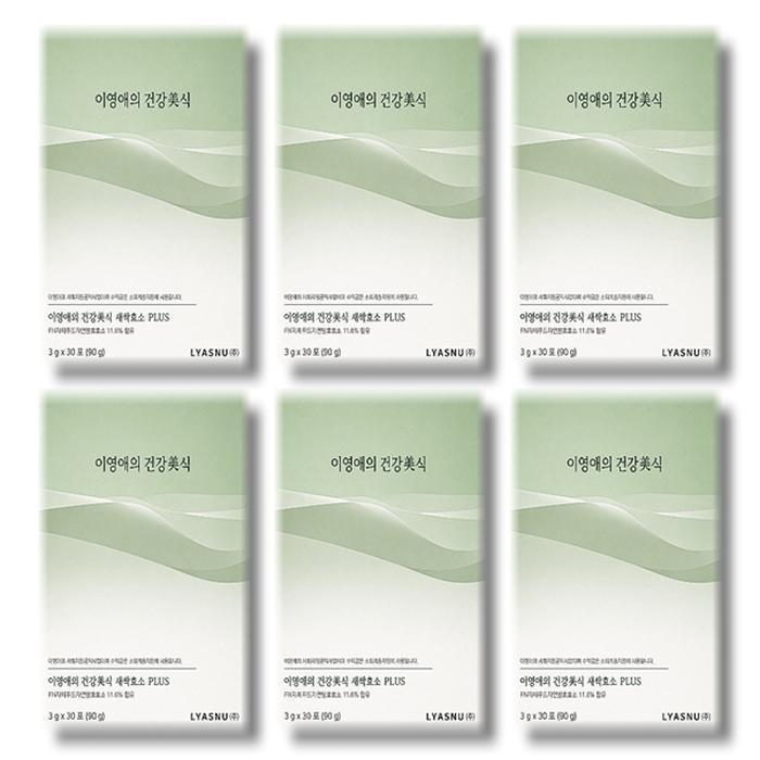 셀러허브 식품 이영애의건강미식 새싹 효소 플러스 3g x 30포 6박스
