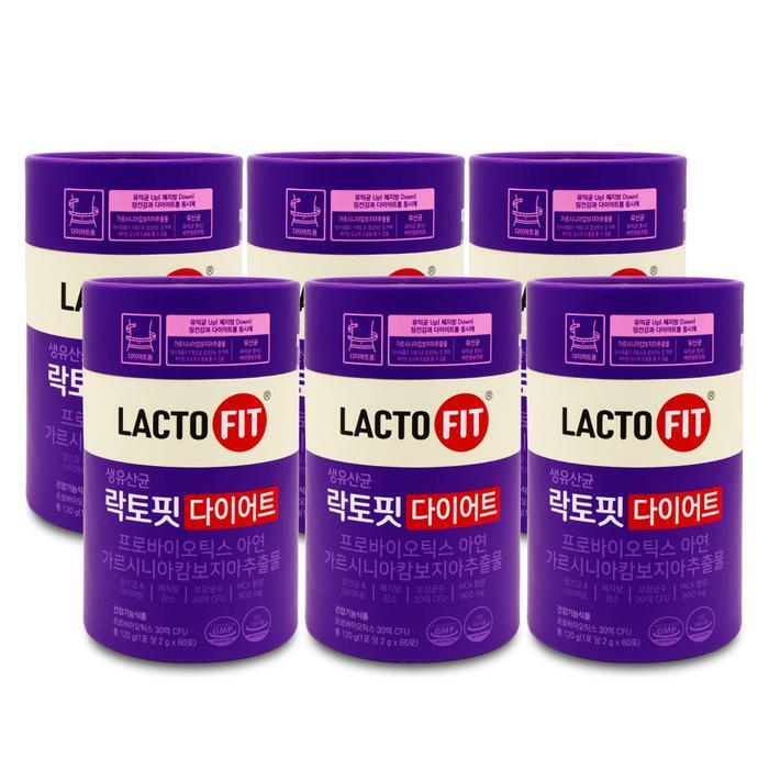 셀러허브 식품 종근당건강 락토핏 생유산균 락토핏 다이어트 2g x 60포 X 6통