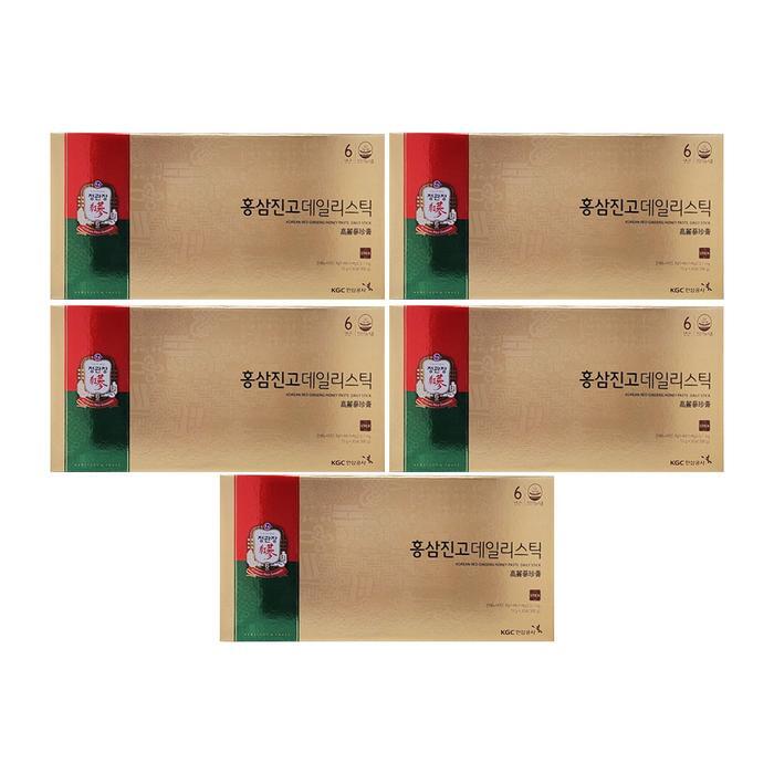 셀러허브 식품 정관장 홍삼진고 데일리스틱 10g x 30포 5박스 Ss