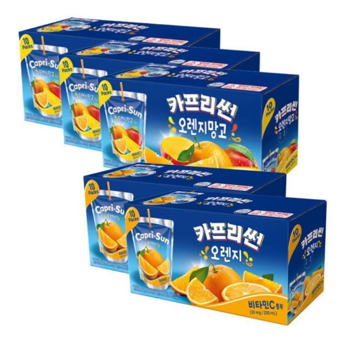 셀러허브 식품 카프리썬 오렌지망고 20개+ 오렌지 30개
