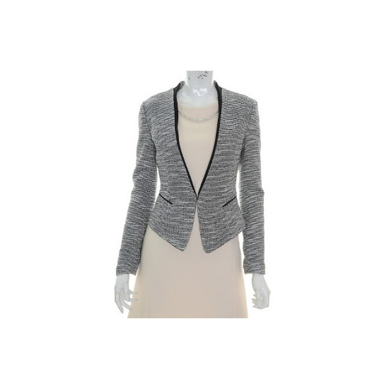 [리안뉴욕]심플 노카라 트위드 재킷 RJYWJK100