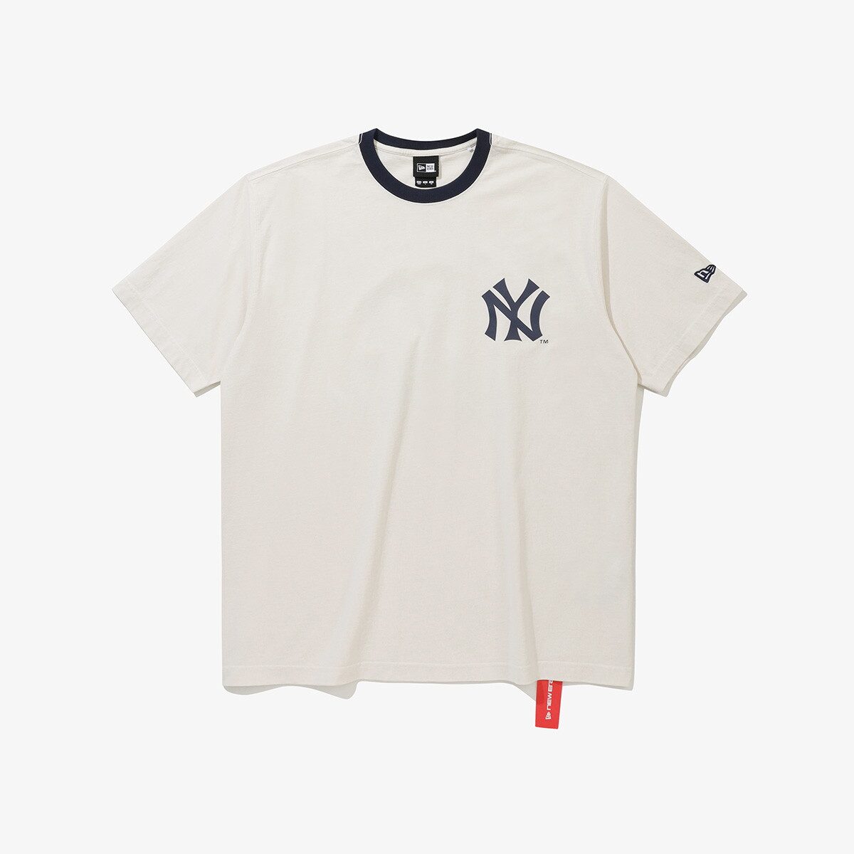 뉴에라 뉴에라 MLB 뉴욕 양키스 월드 시리즈 티셔츠 크림 15147499