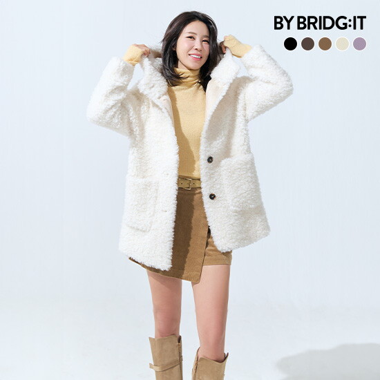 ◆ 26FW 컬링 호주산 양모100 후드 코트 5