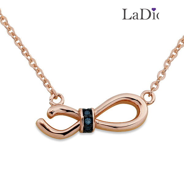 La Diosa 라디오사 18K 청다이아 목걸이 G18D-7962NM