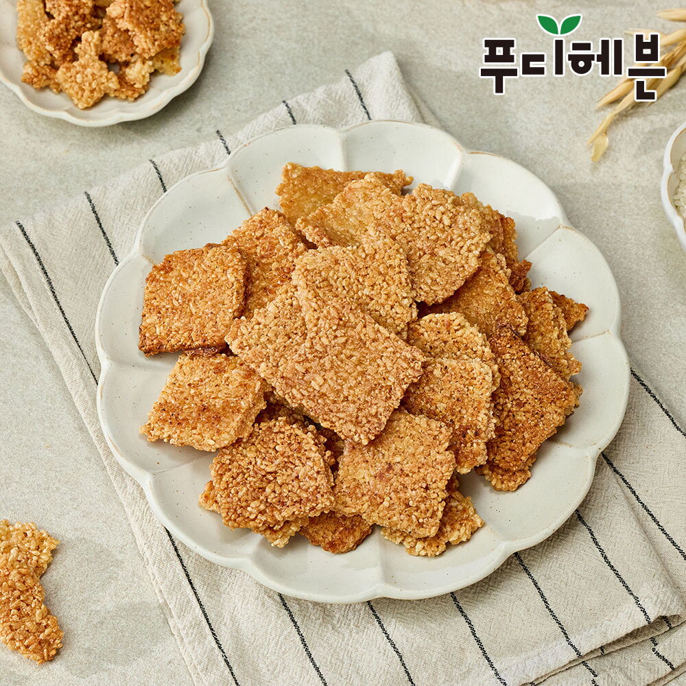 푸디헤븐 100% 우리쌀로 만들어 구수한 끓여먹는 도톰 한입 누룽지 2kg(지퍼팩)