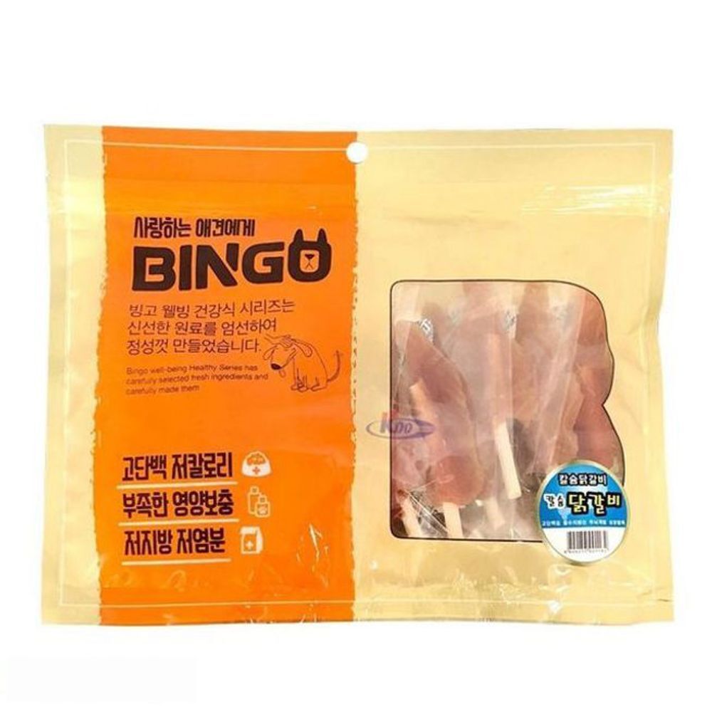 알티피아 애견간식 빙고 칼슘 닭갈비 400g 1팩