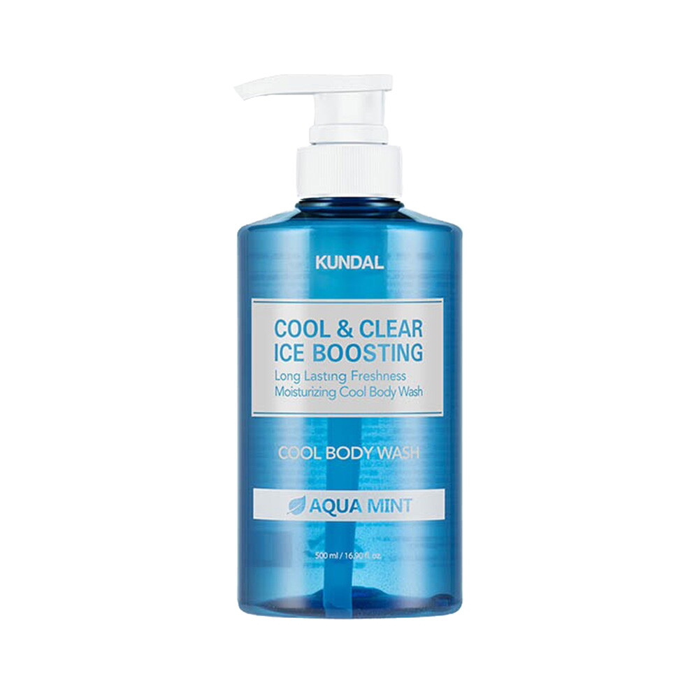쿤달 쿤달 쿨 앤 클리어 아이스 부스팅 쿨 바디워시 아쿠아민트 500ml x1개