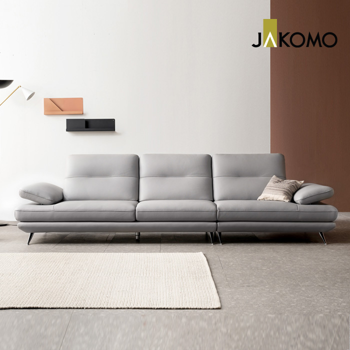 자코모 [1일 구매시 3만 상품권 100%증정]엘리쉬 4인 기능성 슈렁큰 천연면피 소가죽 소파