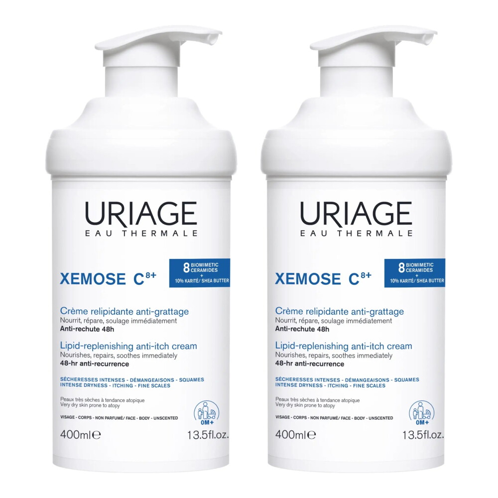 유리아쥬(해외직구) 유리아쥬 제모스 C8+ 끄렘 에몰리앙뜨 400ml x 2개 세트