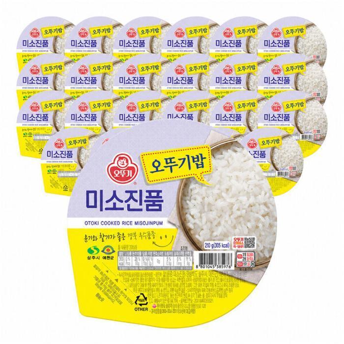 셀러허브 식품 오뚜기 오뚜기밥 미소진품 210g 24개