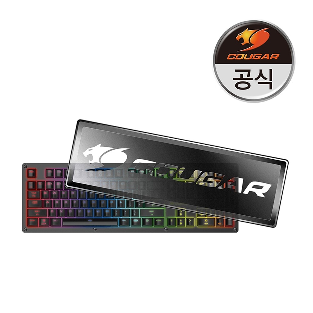 쿠거 쿠거 PURI RGB 유선 게이밍 적축 기계식 키보드