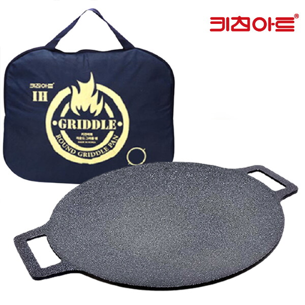 키친아트 키친아트 라운드 IH인덕션 그리들팬 29cm-가방포함