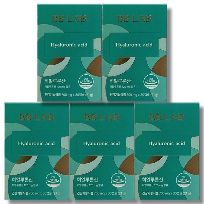 셀러허브 식품 비비랩 히알루론산 700mg x 30캡슐 5박스
