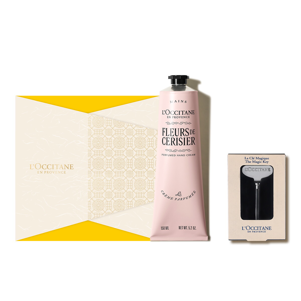 록시땅 (기프트) 플뢰르 드 세리지에 핸드 크림 150ml 세트(체리 블라썸)(+매직키)