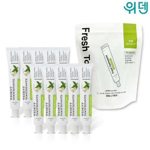 위덴 위덴 후레쉬치약 50g 10개입 _ 불소치약