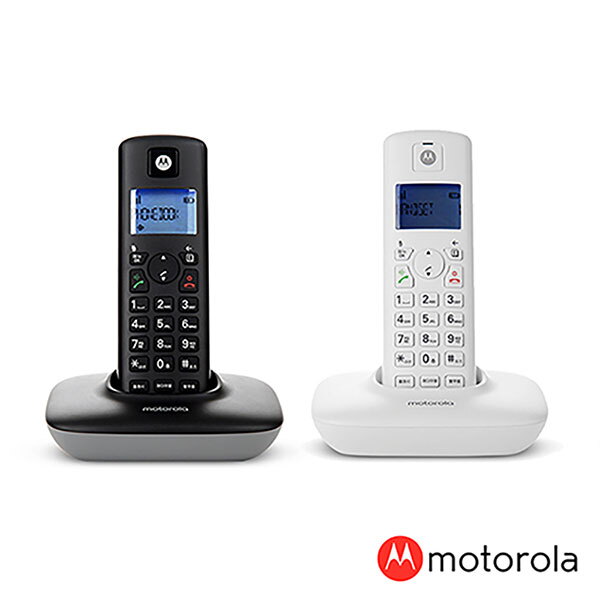 모토로라 모토로라 무선 전화기 T401A 블랙/화이트