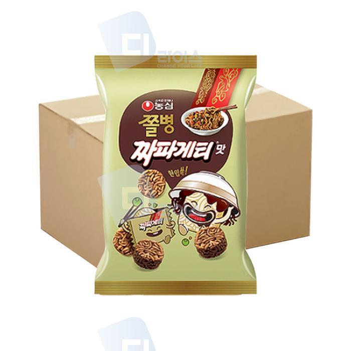 셀러허브 식품 농심 쫄병스낵 짜파게티맛 77g 60봉 라면땅 봉지과자