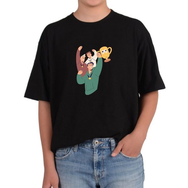 에이치플러스몰 [하프클럽/에이치플러스몰]오버핏반팔티 승리의 기쁨 단체전 우성 게임챔피언 E스포츠 그림 모든사이즈