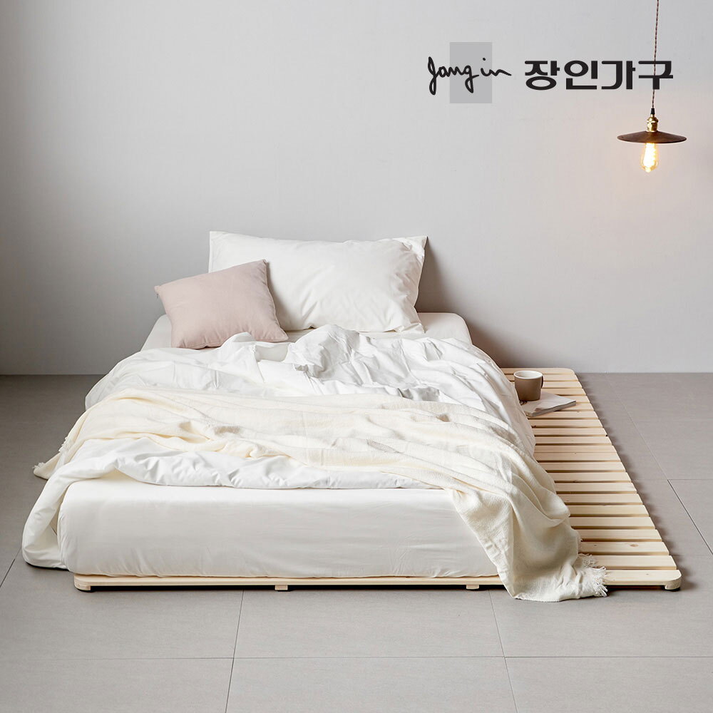 장인가구 (무료배송) 감성 접이식 원목 침대프레임 매트리스깔판SS