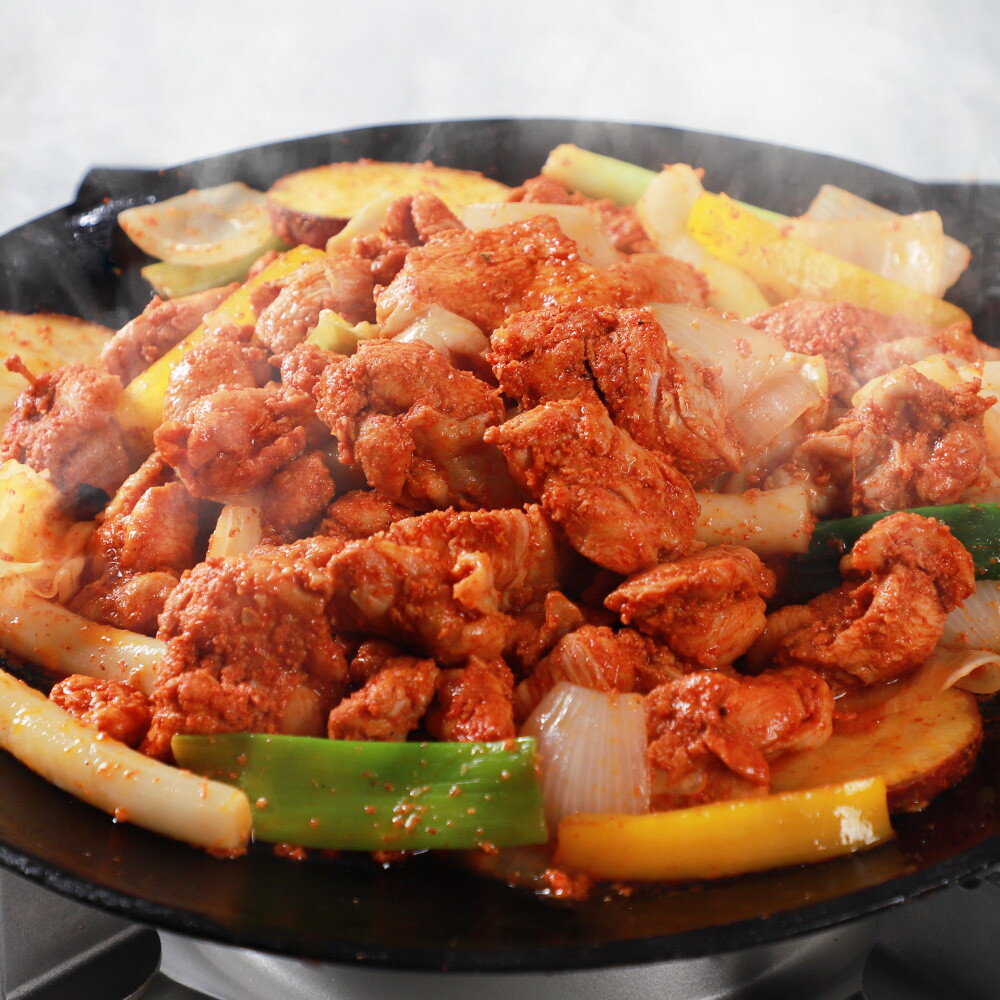 춘천닭갈비 국내산 닭으로 만든 순살 춘천닭갈비 500 x 8팩