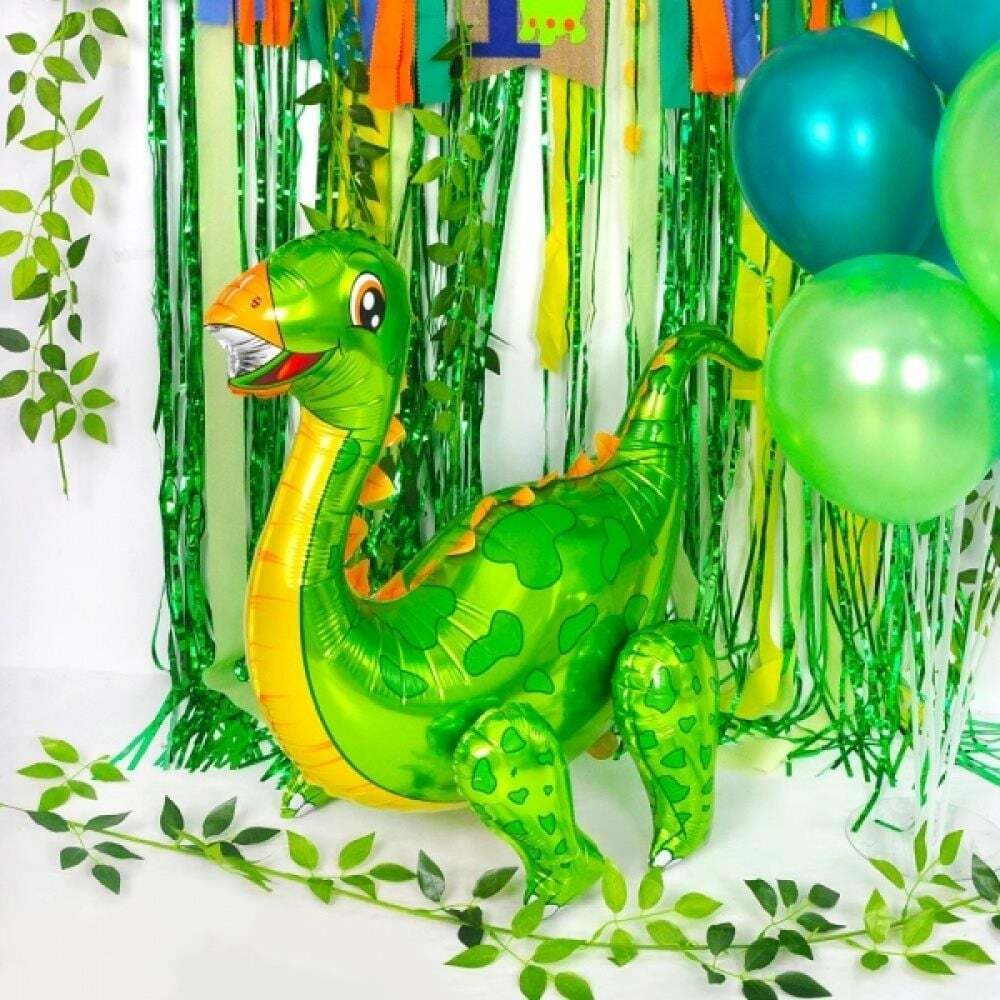 [파티쇼]에이치플러스몰 그린 공룡 은박풍선대 은알파벳 생일 블루 기념일풍선 대형 헬륨 파티용품