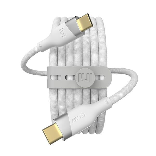 아트박스 아트박스/아트뮤 우븐 C to C 100W 240W 5A PD 고속충전 케이블 200cm 화이트