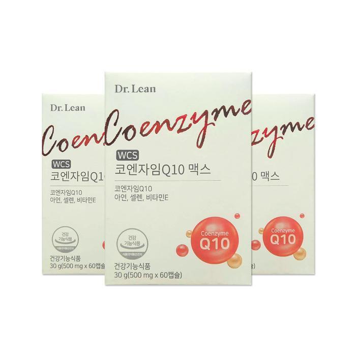 셀러허브 식품 닥터린 코엔자임Q10 맥스 500mg 60캡슐 3개/mjc