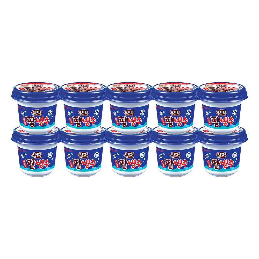 롯데웰푸드 찰떡 일품 팥빙수 아이스크림 230ml X10개