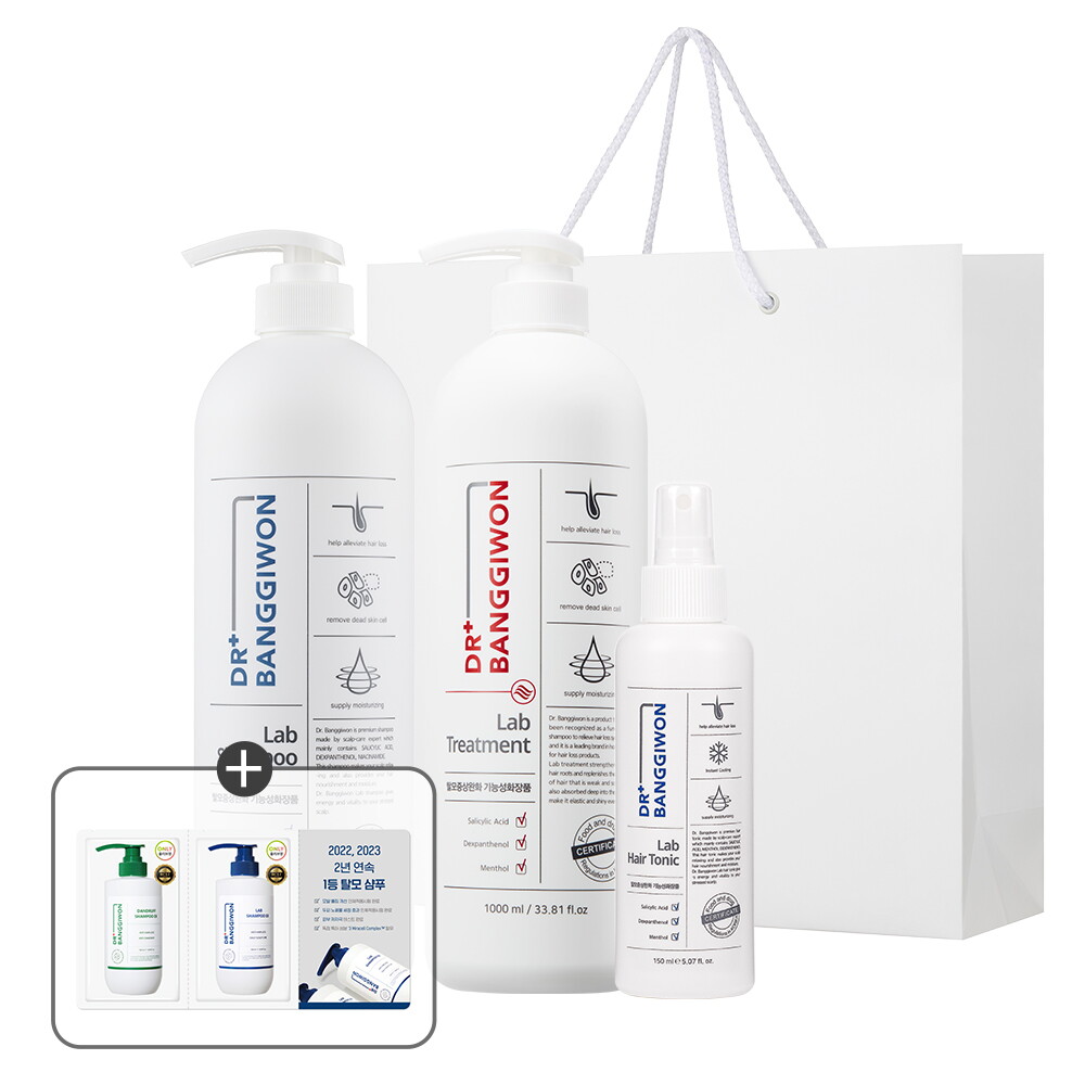 닥터방기원 [쇼핑백증정] 닥터방기원 랩 탈모샴푸 1L + 랩 트리트먼트 1L+토닉 150ml