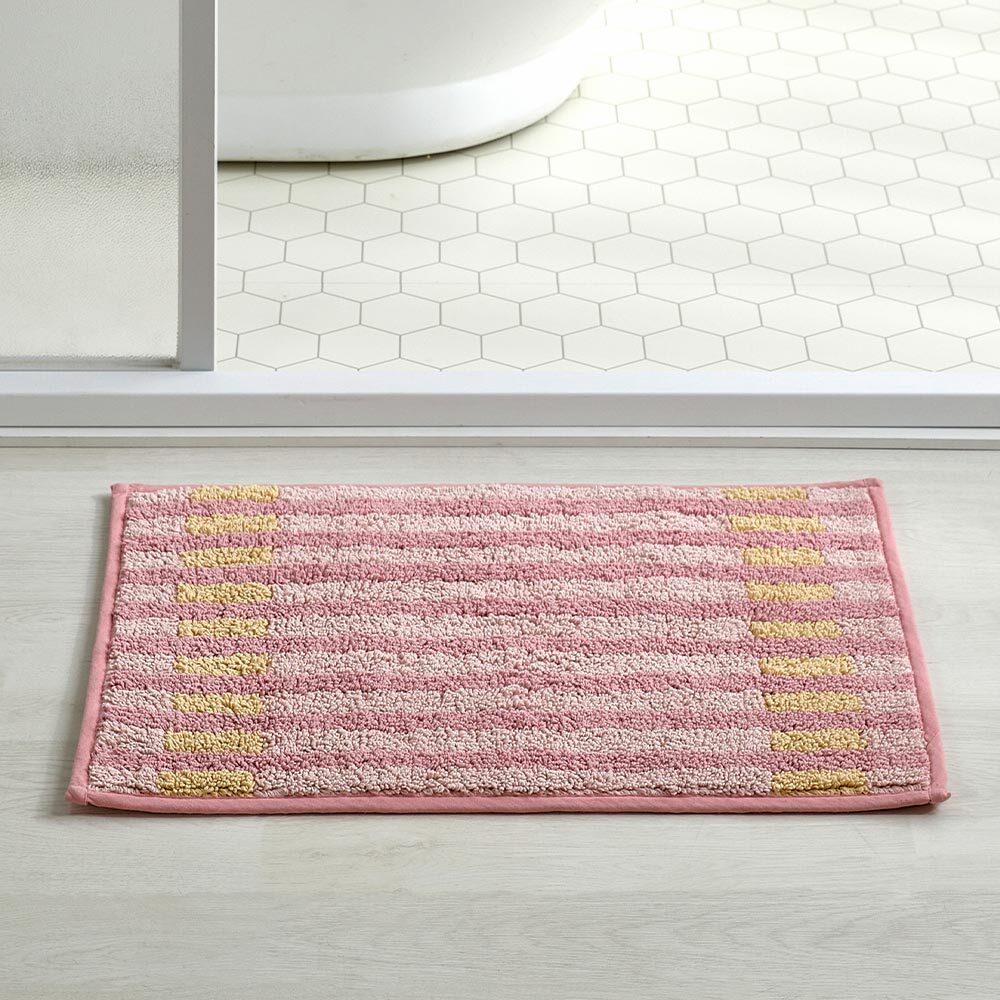 모던하우스(아울렛) 캔디 체크 넌슬립 면 터프팅 발매트 PINK 46X65cm_VANSH_BG2026025