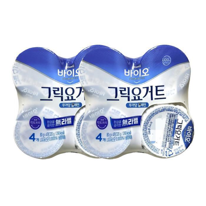 셀러허브 식품 매일 그릭요거트 무가당 플레인 80g 8개