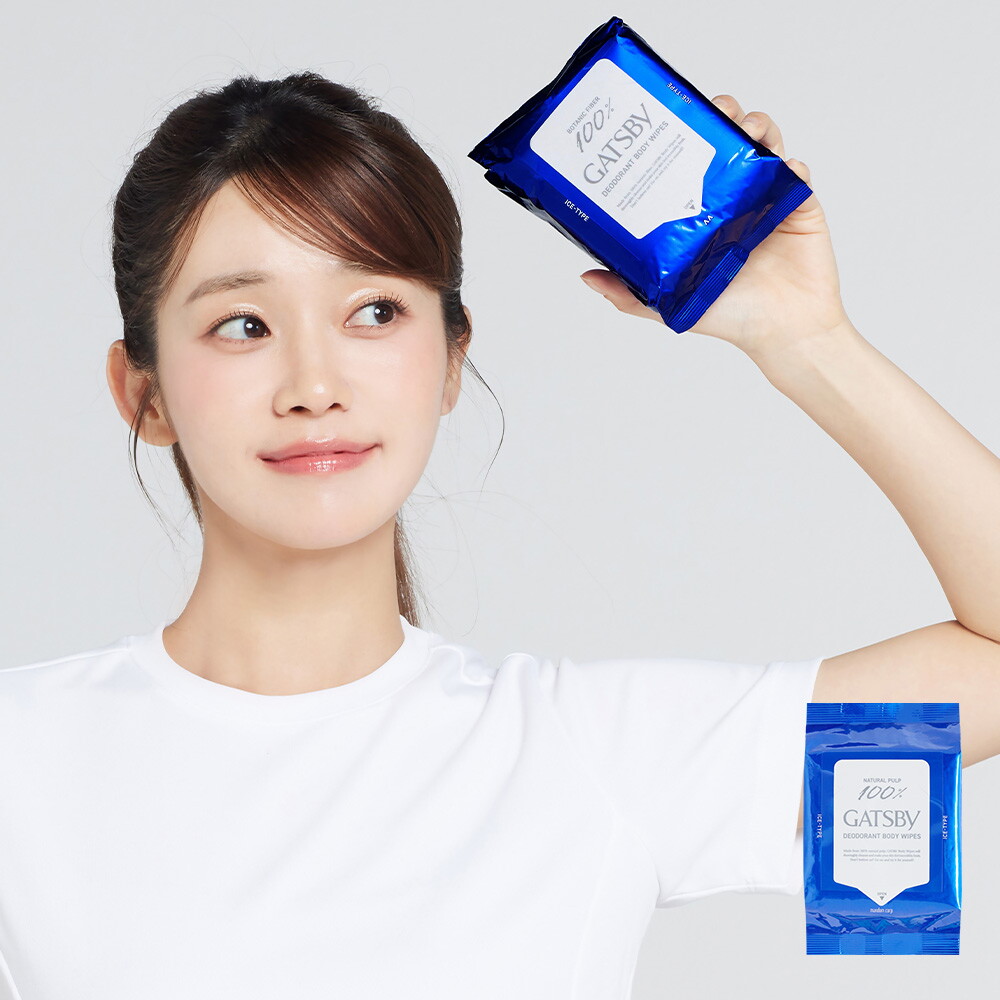 갸스비 갸스비 아이스 데오도란트 바디 페이퍼 아이스 시트러스 대용량 30매