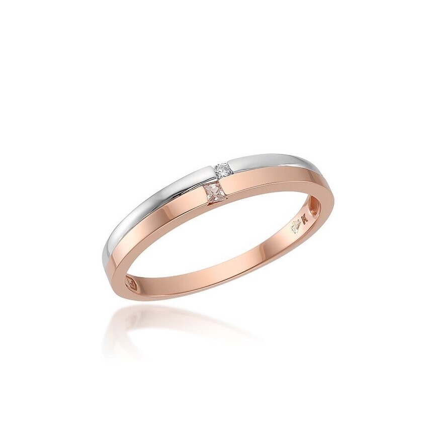 로이드(주얼리) (GB) 러브 투톤 여성 커플링 14K GOLD 반지 LRW20C07G