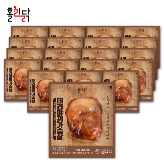 홀리닭 홀리닭 실온보관 데리야끼 닭가슴살 120g 20팩