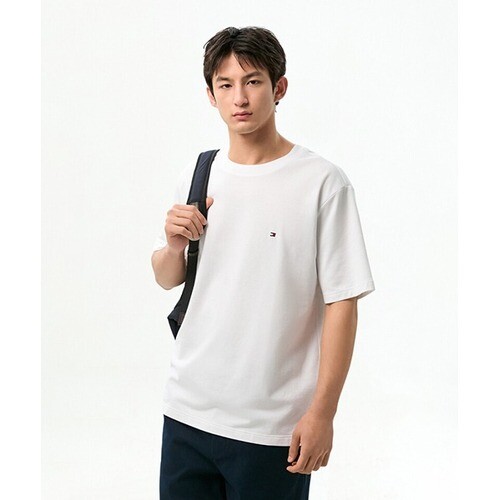 타미힐피거 타미힐피거 TOMMY HILFIGER 릴렉스 핏 테리 티셔츠 (T12G1TPO130MT2YBR) 6182406