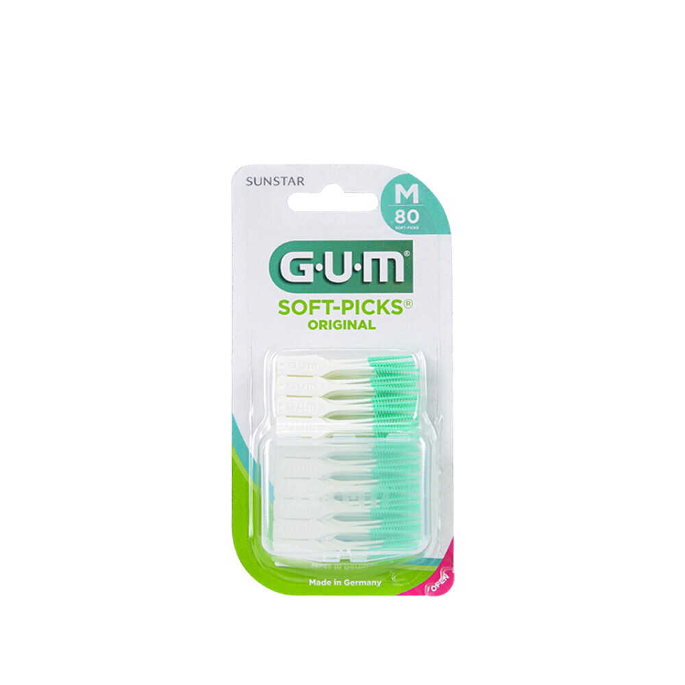선스타검 GUM 검 치과 부드러운 일회용 치간칫솔 코스트코 오리지날 소프트픽(80p) 632 4개입