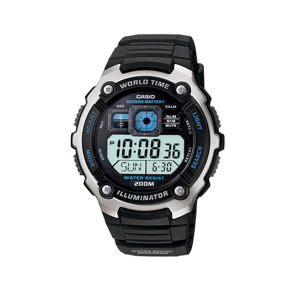 카시오 CASIO 카시오 AE-2000W-1A 우레탄밴드 디지털 빈티지 전자시계