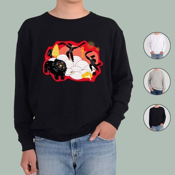 에이치플러스몰 [하프클럽/에이치플러스몰]맨투맨 프린팅티셔츠 전통 오리엔탈 J