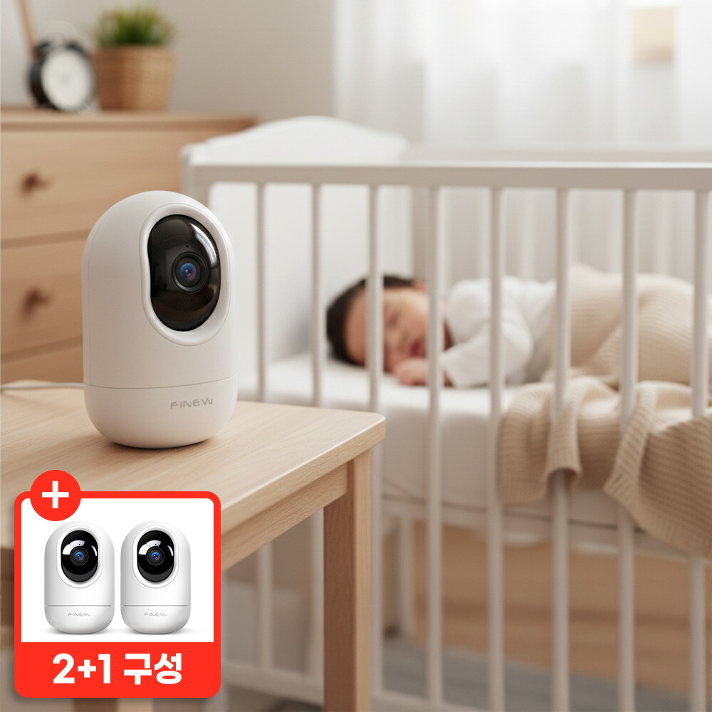 [(주)파인디지털]파인뷰 [K11 2+1] 파인뷰 K11 2+1 베이비캠 홈캠 800만 화소 4K UHD 홈CCTV