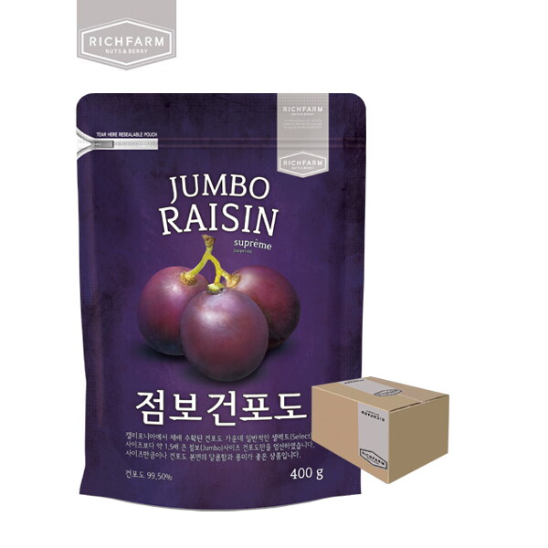 리치팜너트 점보건포도400g 10팩