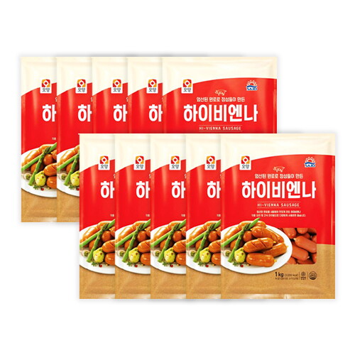 레인보우마켓 (사조오양) 하이비엔나 1박스 (1kg X 10개입) 냉장