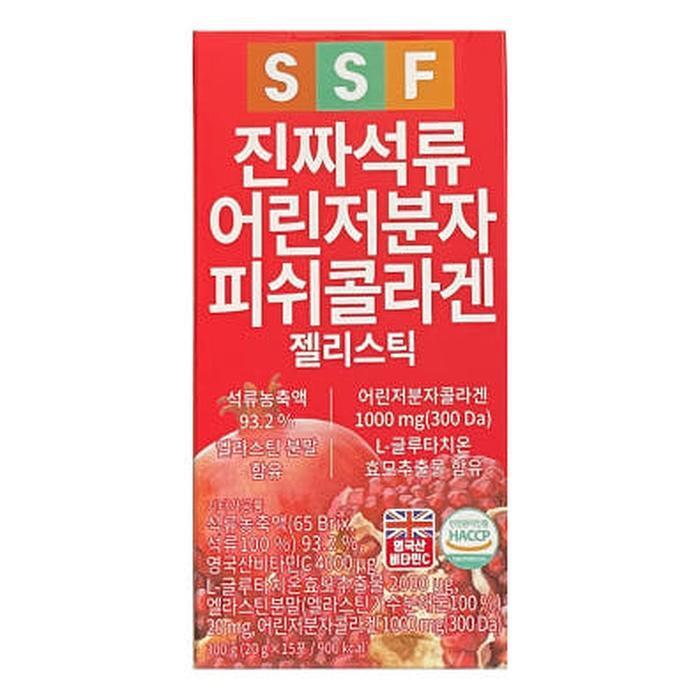 셀러허브 식품 순수식품 진짜 석류 어린 저분자 피쉬 콜라겐 20g x 15포 (AD)