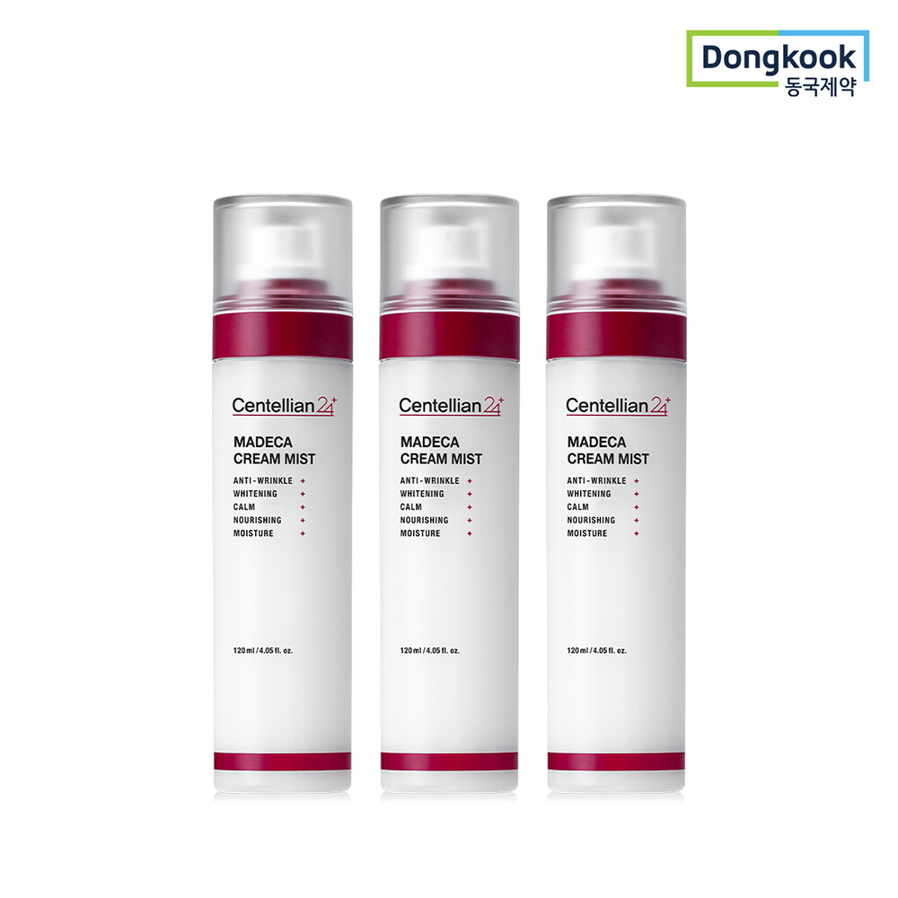 센텔리안24 마데카 크림 미스트 120ml 3개 병풀추출물 TECA 진정 광채 보습 영양 탄력케어 미백 주름개선